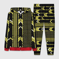 Женский 3D-костюм Закулисье классика на чёрном фоне, цвет: 3D-красный