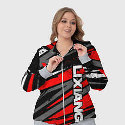 Женский 3D-костюм Lixiang - агрессивный красный, цвет: 3D-меланж — фото 2