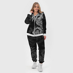 Женский 3D-костюм Серый дракон трайбл, цвет: 3D-белый — фото 2