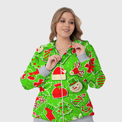 Женский 3D-костюм Новогоднее настроение паттерн, цвет: 3D-меланж — фото 2