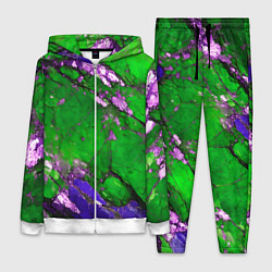 Женский 3D-костюм A purple mineral in a green stone, цвет: 3D-белый
