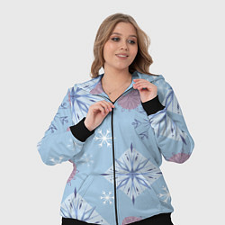 Женский 3D-костюм Снежинки Эльзы, цвет: 3D-черный — фото 2