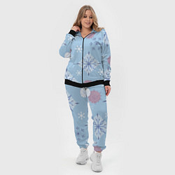 Женский 3D-костюм Снежинки Эльзы, цвет: 3D-черный — фото 2