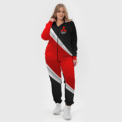 Женский 3D-костюм Mitsubishi - черный и красный, цвет: 3D-красный — фото 2