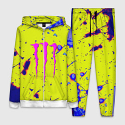 Женский 3D-костюм Monster energy краски, цвет: 3D-белый