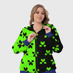 Женский 3D-костюм Майкрафт стиль текстура, цвет: 3D-синий — фото 2