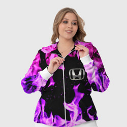 Женский 3D-костюм Honda flame pink, цвет: 3D-белый — фото 2