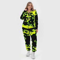 Женский 3D-костюм Doom кислотное лого краски, цвет: 3D-черный — фото 2