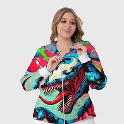 Женский 3D-костюм Свирепый Веном - граффити, цвет: 3D-белый — фото 2