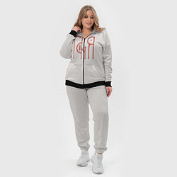 Женский 3D-костюм Таня - красная надпись вязью, цвет: 3D-черный — фото 2