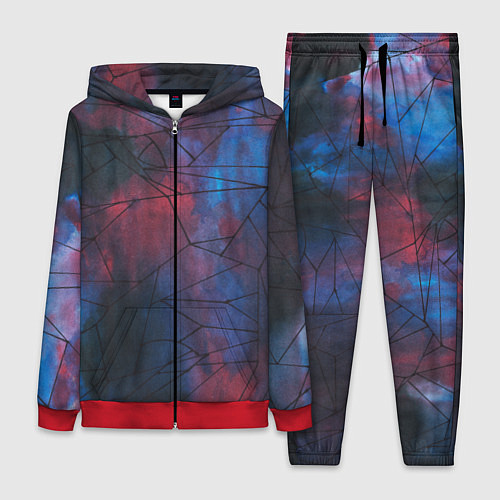 Женский костюм Космическая паутина / 3D-Красный – фото 1