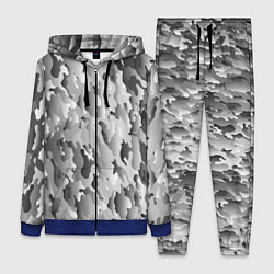 Женский 3D-костюм Монохромный камуфляж, цвет: 3D-синий
