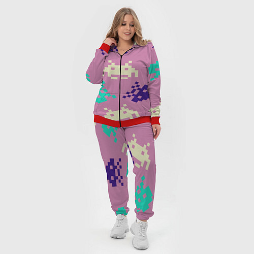 Женский костюм Пиксели фильтр / 3D-Красный – фото 4