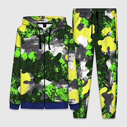 Женский 3D-костюм Камуфляж из брызг краски, цвет: 3D-синий