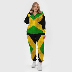 Женский 3D-костюм Jamaica flag, цвет: 3D-черный — фото 2
