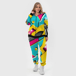 Женский 3D-костюм Праздничная абстракция, цвет: 3D-черный — фото 2