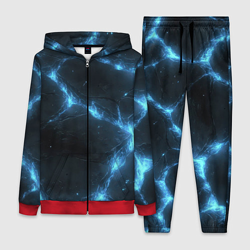 Женский костюм Синий свет из черной плиты / 3D-Красный – фото 1