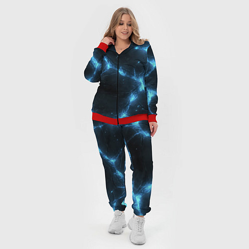 Женский костюм Синий свет из черной плиты / 3D-Красный – фото 4