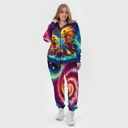 Женский 3D-костюм Битва Соника и Шэдоу в космосе в фильме, цвет: 3D-синий — фото 2