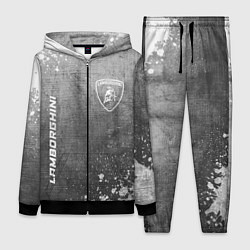 Женский костюм Lamborghini - grey gradient вертикально