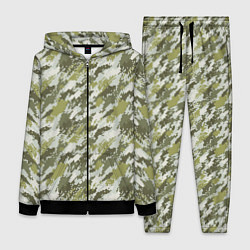 Женский 3D-костюм Пиксельный камуфляж, цвет: 3D-черный