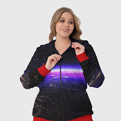 Женский 3D-костюм Планета и неоновое свечение, цвет: 3D-красный — фото 2