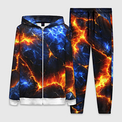 Женский 3D-костюм Лада и лед в разломе плит, цвет: 3D-белый