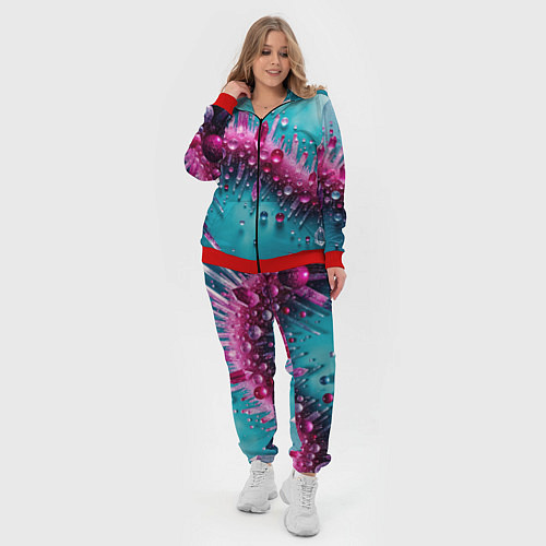 Женский костюм Розовые кристаллы / 3D-Красный – фото 4