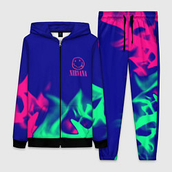 Женский 3D-костюм Nirvana fire neon, цвет: 3D-черный