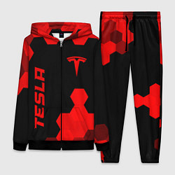 Женский костюм Tesla - red gradient вертикально