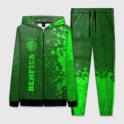 Женский 3D-костюм Benfica - green gradient по-вертикали, цвет: 3D-черный