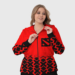 Женский 3D-костюм Dota игровой паттерн, цвет: 3D-черный — фото 2