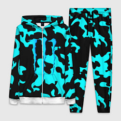 Женский 3D-костюм Monster energy камуфляж голубой, цвет: 3D-белый