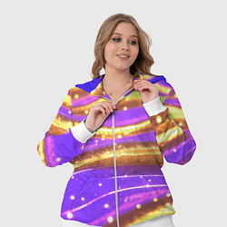 Женский 3D-костюм Блестящая волнистая текстура, цвет: 3D-белый — фото 2