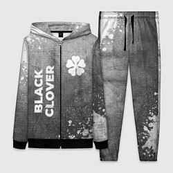 Женский 3D-костюм Black Clover - grey gradient вертикально, цвет: 3D-черный