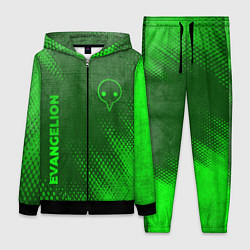 Женский 3D-костюм Evangelion - green gradient вертикально, цвет: 3D-черный