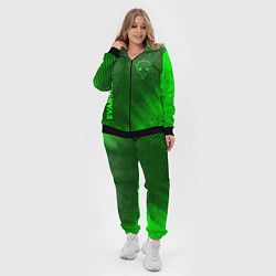 Женский 3D-костюм Evangelion - green gradient вертикально, цвет: 3D-черный — фото 2