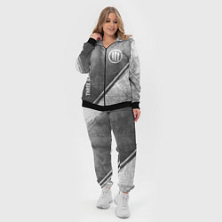 Женский 3D-костюм Three Days Grace - grey gradient вертикально, цвет: 3D-черный — фото 2