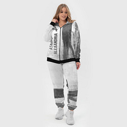 Женский 3D-костюм Asking Alexandria - white gradient по-вертикали, цвет: 3D-черный — фото 2