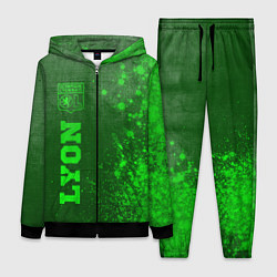 Женский 3D-костюм Lyon - green gradient по-вертикали, цвет: 3D-черный