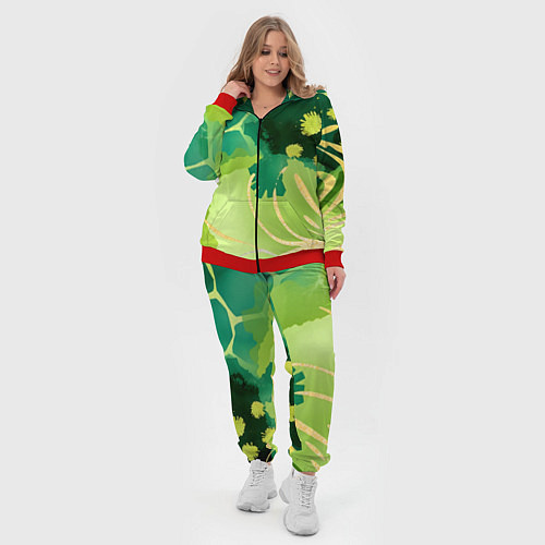 Женский костюм Вдохновленный природой / 3D-Красный – фото 4