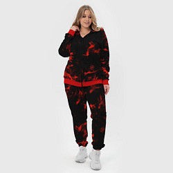 Женский 3D-костюм Color red black, цвет: 3D-красный — фото 2