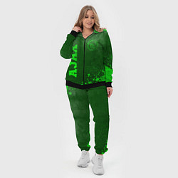 Женский 3D-костюм Ajax - green gradient вертикально, цвет: 3D-черный — фото 2