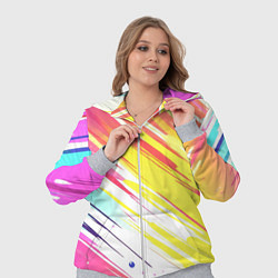Женский 3D-костюм Брызги краски на белом фоне, цвет: 3D-меланж — фото 2