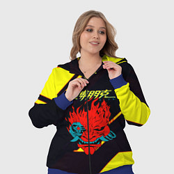 Женский 3D-костюм Cyberpunk 2077 geometry steel, цвет: 3D-синий — фото 2