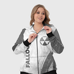 Женский 3D-костюм Fallout - white gradient вертикально, цвет: 3D-черный — фото 2