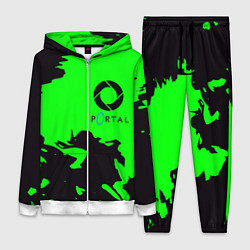 Женский 3D-костюм Portal черный дым, цвет: 3D-белый