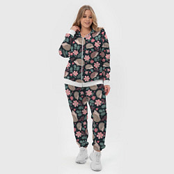 Женский 3D-костюм Ёжики в цветах, цвет: 3D-белый — фото 2