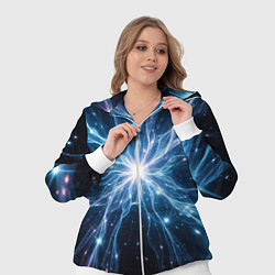 Женский 3D-костюм Всплеск света и звезды - космическая абстракция, цвет: 3D-белый — фото 2