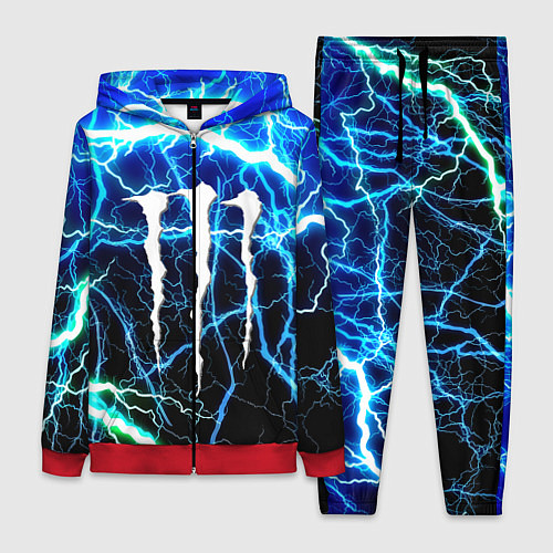 Женский костюм Monster energy electro / 3D-Красный – фото 1